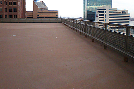 GLCR Edison Deck Restoration deck and railing view after toledo downtown