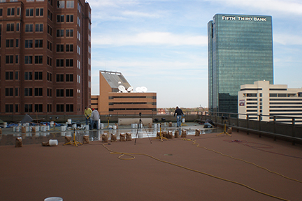 GLCR Edison Deck Restoration finished liquid roofing toledo downtown