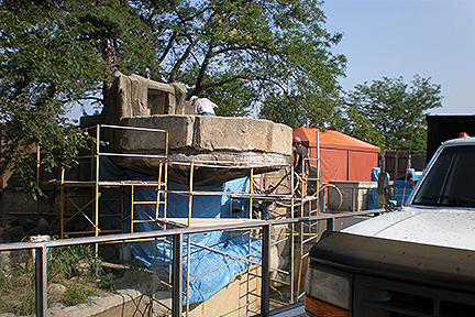 GLCR Gunite zoo marathon exhibit restoration repair