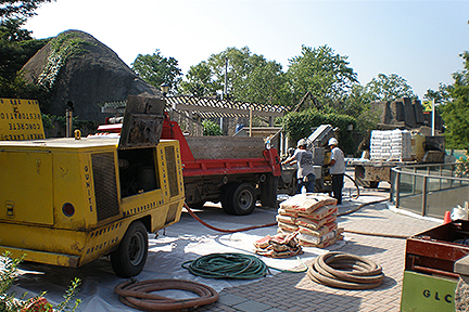 GLCR Gunite zoo marathon exhibit restoration view 2
