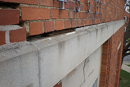 GLCR Maumee post office damaged mortar