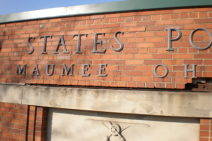 GLCR Maumee post office damaged mortar and bricks facade