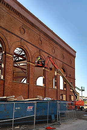 GLCR Steam powerplant restoration window arch