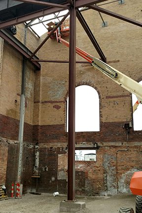 GLCR Steam powerplant wall ceiling inside