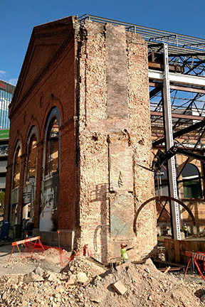 GLCR Steam powerplant wall rebuild