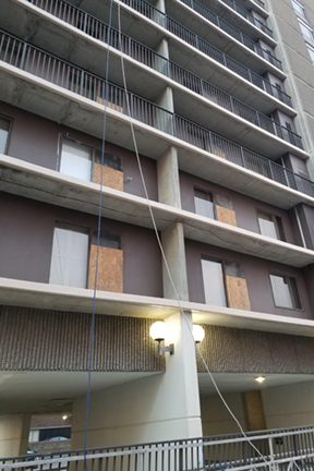 Great Lakes Concrete Restorations balcont repair and handrail installation 