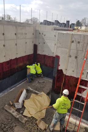 Great Lakes Concrete Restorations below grade waterproofing rossford high school