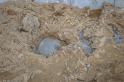Pressure Grout ground dig