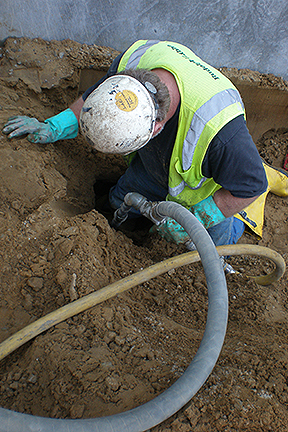 Pressure Grout ground dig 2