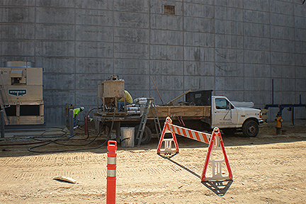 Pressure Grout wall 2
