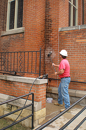 St Joseph Church brick mortar 8