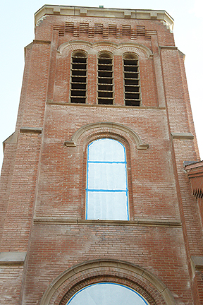 St Joseph Church tower bricks 6