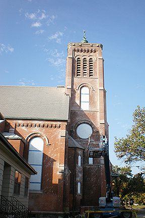 St Joseph Church tower side view 2